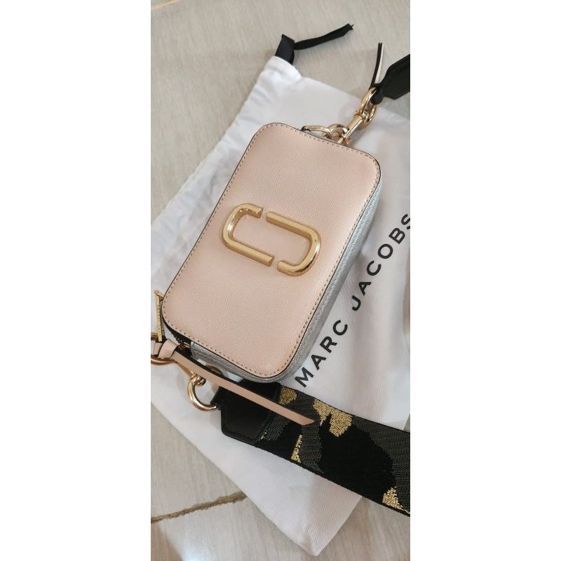 Marc Jacobs Snapshot Camera Bag Multi Pink Silver