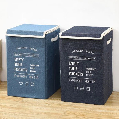 Keranjang Tas Laundry box storage baju kotor dengan tutup