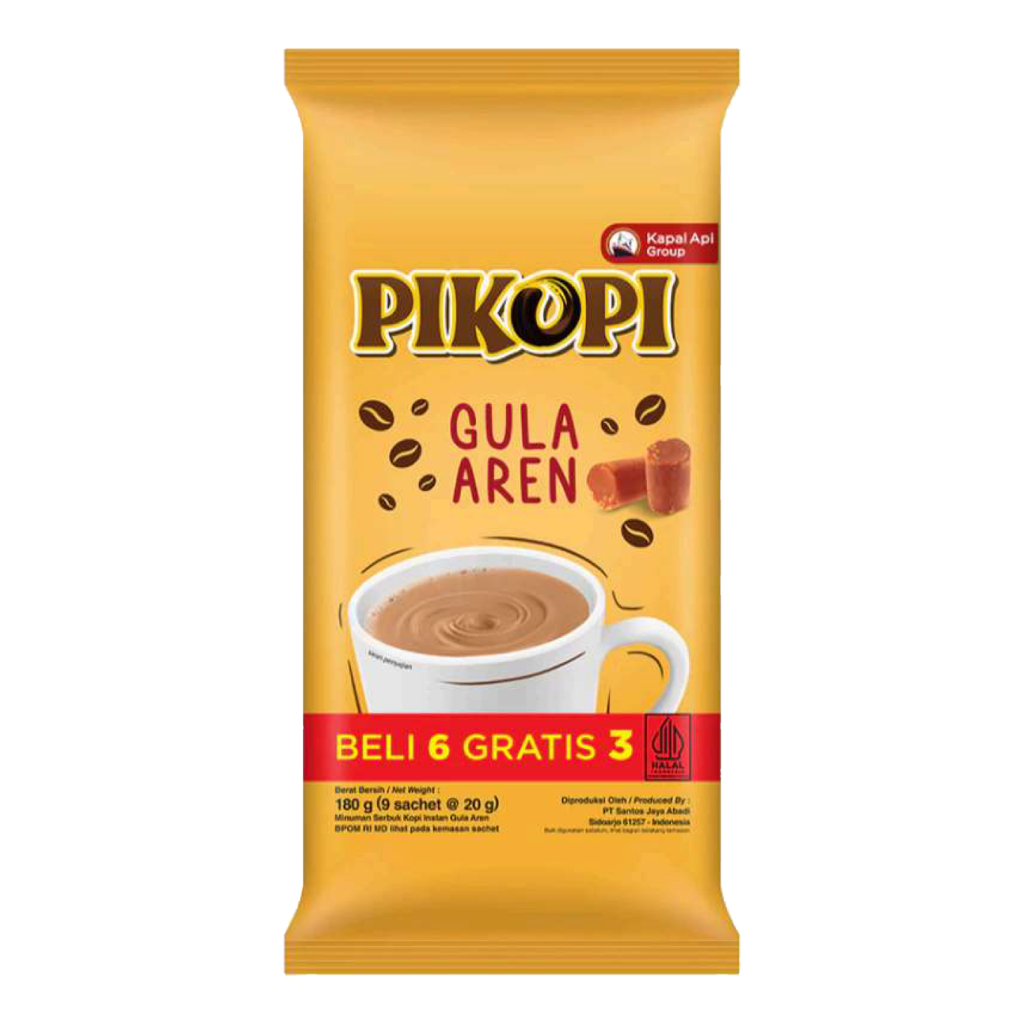

Pikopi Gula Aren 1 Bag (9 Sachet)