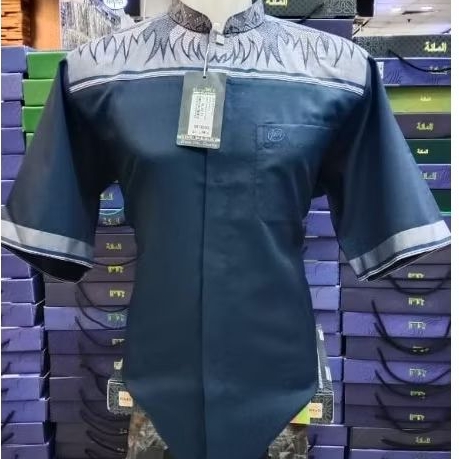 baju Koko Al mia mt platinum lengan pendek baju Koko Al mia