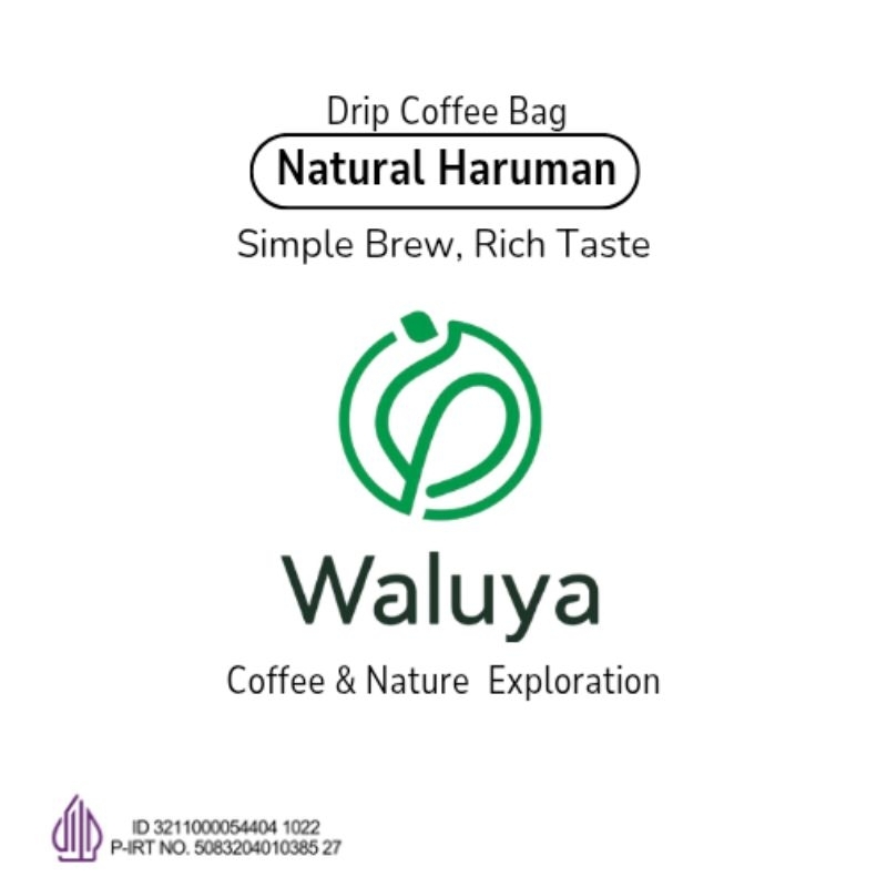 

five days drip coffee bag (kopi dengan filter) waluya coffee