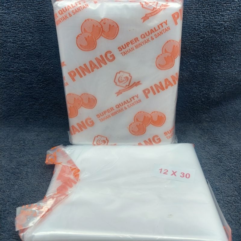 KANTONG PE/PLASTIK PE PINANG 12X30(1BKS)