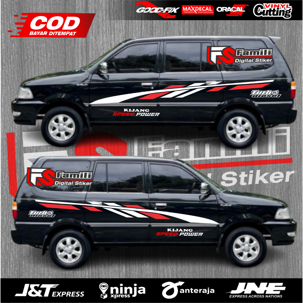 Cutting Stiker Mobil Kijang Stiker List Mobil Kijang Kapsul