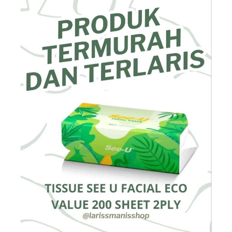 Tissue tisu See u 200sheet murah promo (isi 5)