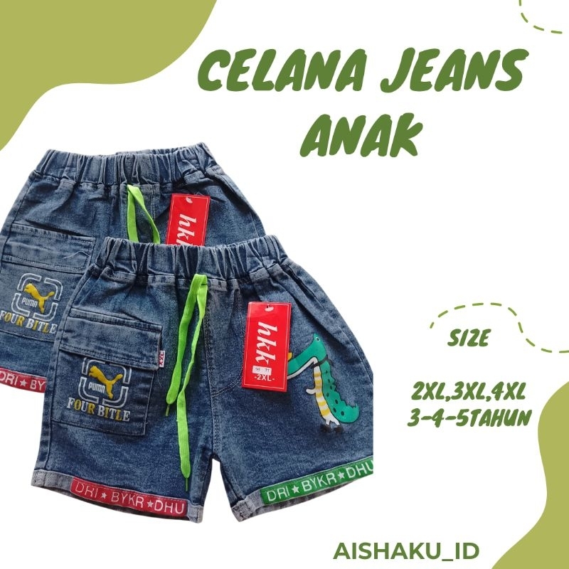 CELANA JEANS ANAK COWOK/HOTPANTS COWOK TERBARU/USIA 3-5TAHUN