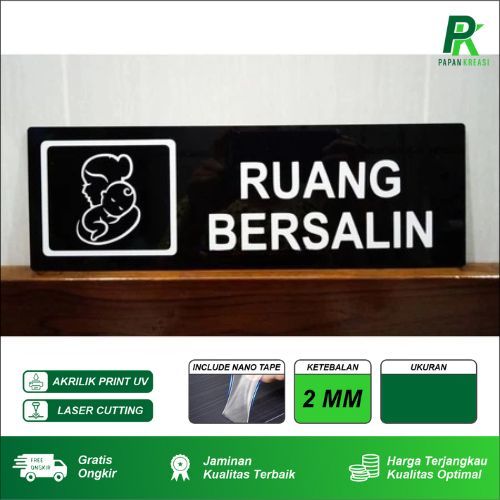 

papan tanda akrilik tema kesehatan - ruang bersalin