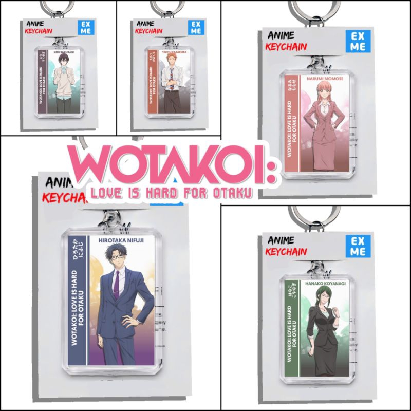 Gantungan Kunci Wotakoi Love is Hard For Otaku - Keychain Wotakoi Love is Hard For Otaku - Ganci Ani