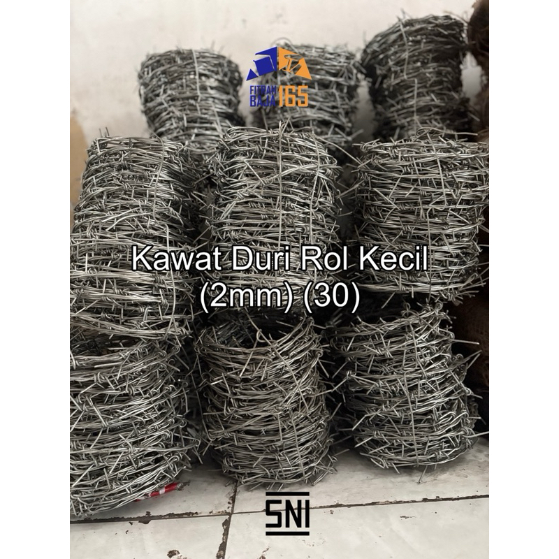 Kawat Duri Pagar Roll Kecil 2mm / Kawat Duri Baja / Kawat Anti Maling
