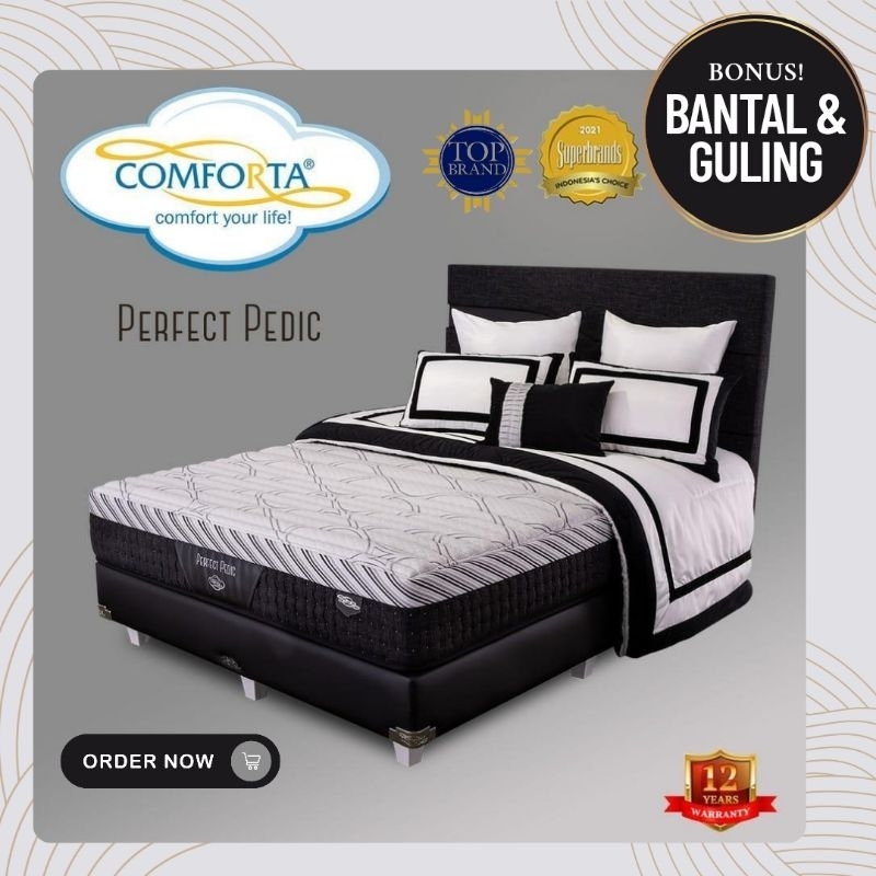 [READY STOCK] MATRAS SPRINGBED COMFORTA PERFECT PEDIC 180 X 200 X 32 CM | KASUR SPRINGBED COMFORTA P