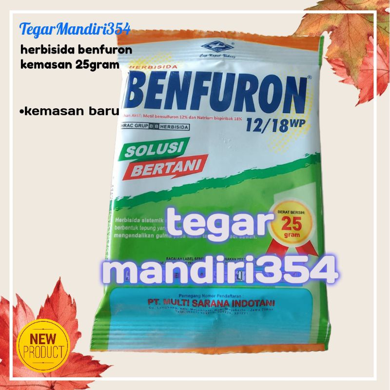 Herbisida benfuron 25gram /Racun gulma padi BENFURON 25GRAM