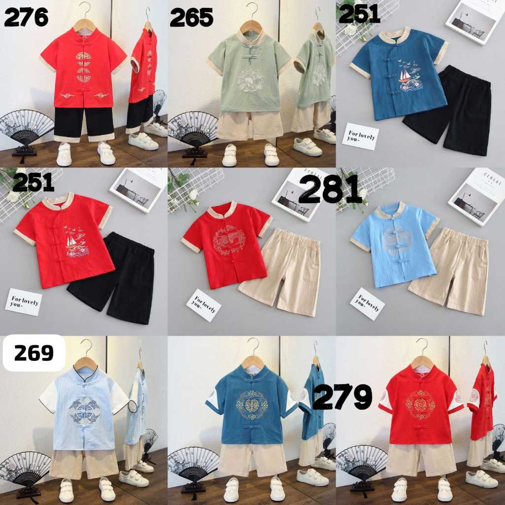 Fairyland | BQ3 SETELAN BAJU TRADISIONAL CHINA ANAK LAKI-LAKI IMPOR