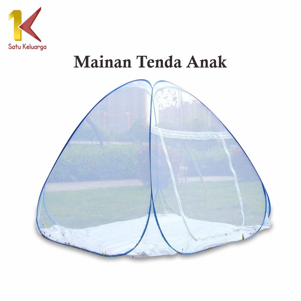 Satu Keluarga Mainan Tenda Anti Nyamuk M345 Kelambu Lipat Anti Nyamuk Anak dan Dewasa Uk 200X200 180