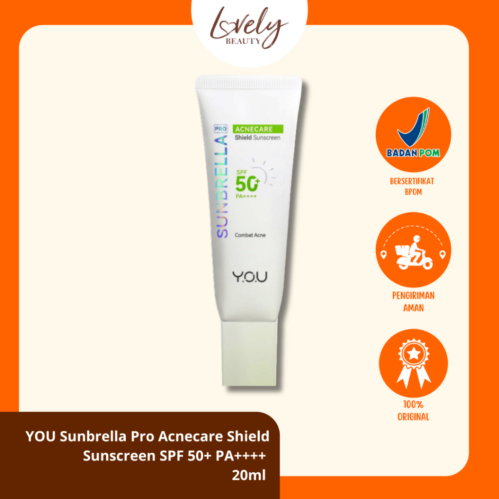 YOU Sunbrella Pro Acnecare Shield Sunscreen SPF 50+ PA++++ Acne Sunscreen Skincare Acne Prone