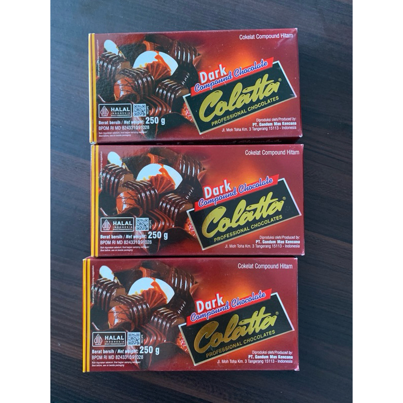 

Colatta Compound Dark Coklat Batangan 250gr