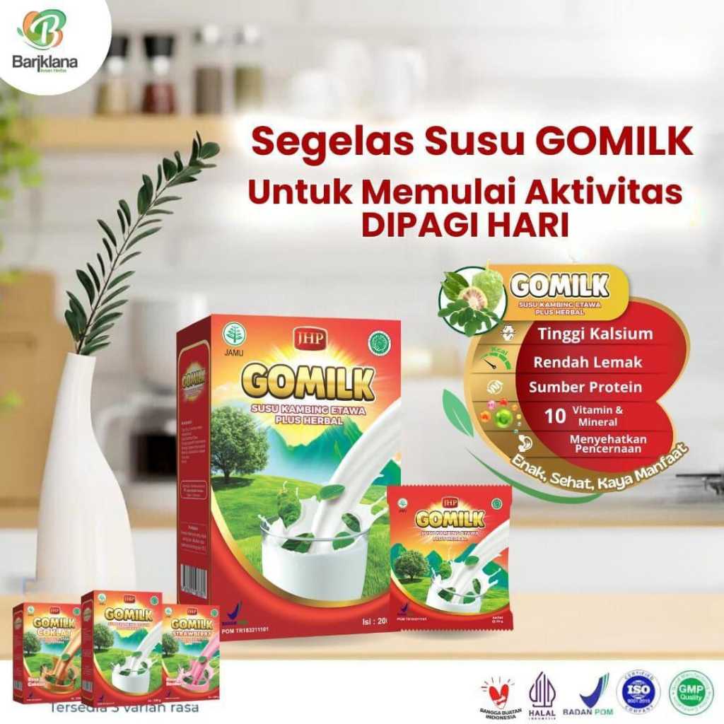 

Gomilk Susu Kambing Etawa Murni + Herbal, Bagus Untuk Kesehatan Tulang, Kesehatan Lambung | BPOM