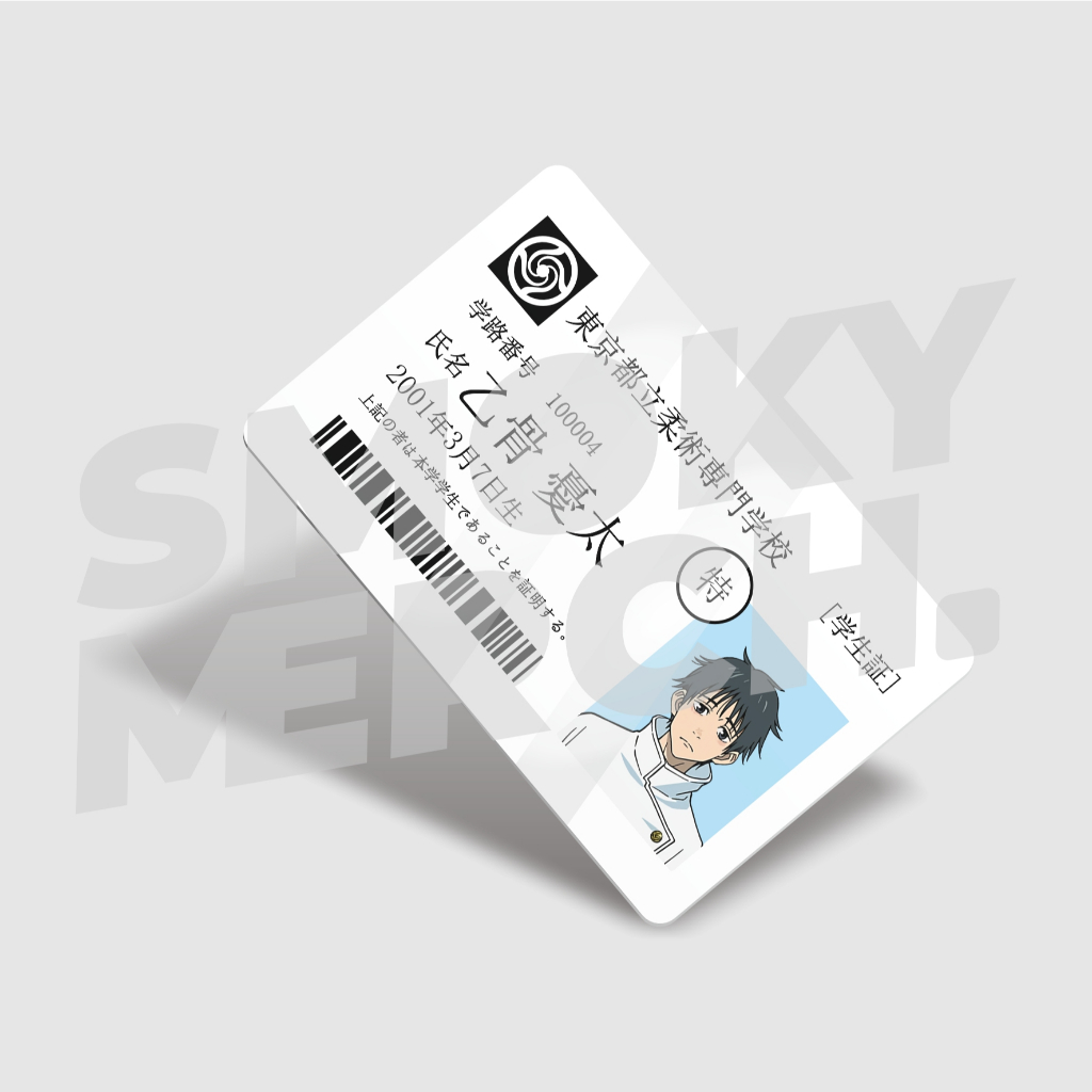 

ID CARD Jujutsu Kaisen Yuta / Gojo / Megumi / Itadori / Nobara / Inumaki / Maki / Panda