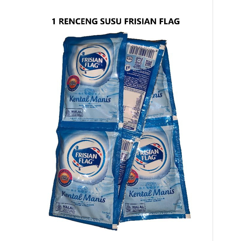 

Susu Frisian Flag Bendera Kental Manis (Rencengan) Isi 6 Sachet