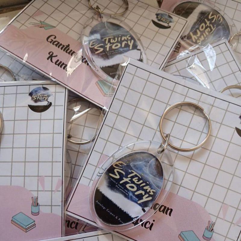 Gantungan Kunci Insert Paper Termurah