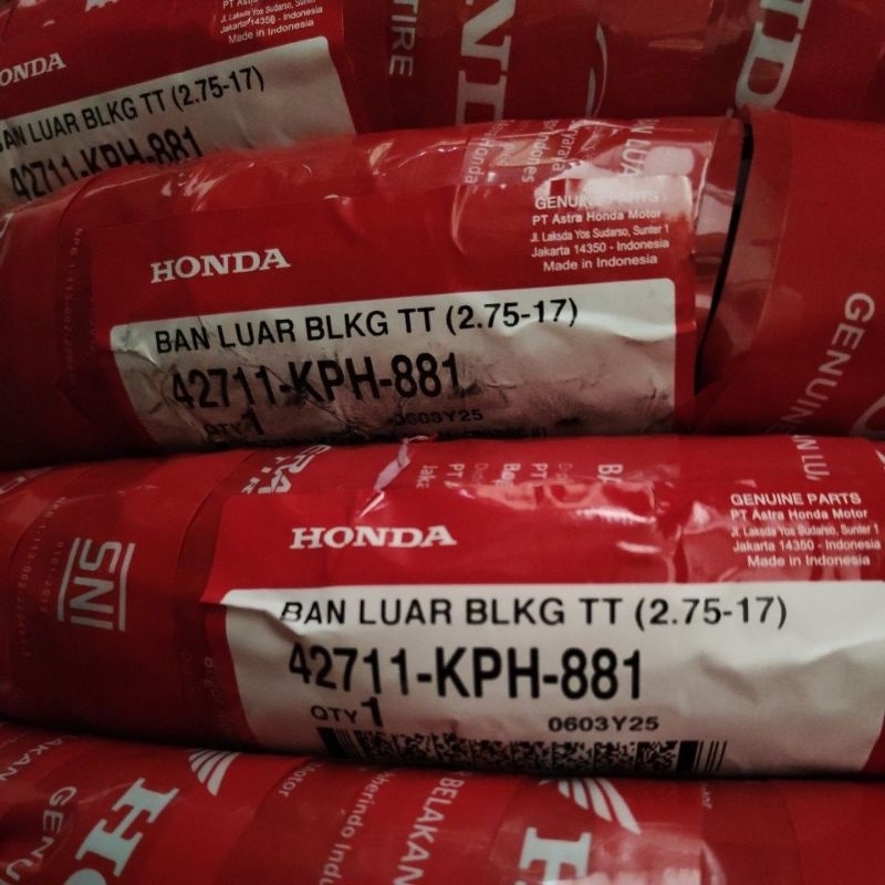 ban luar AHM 275-17 kph tubetype