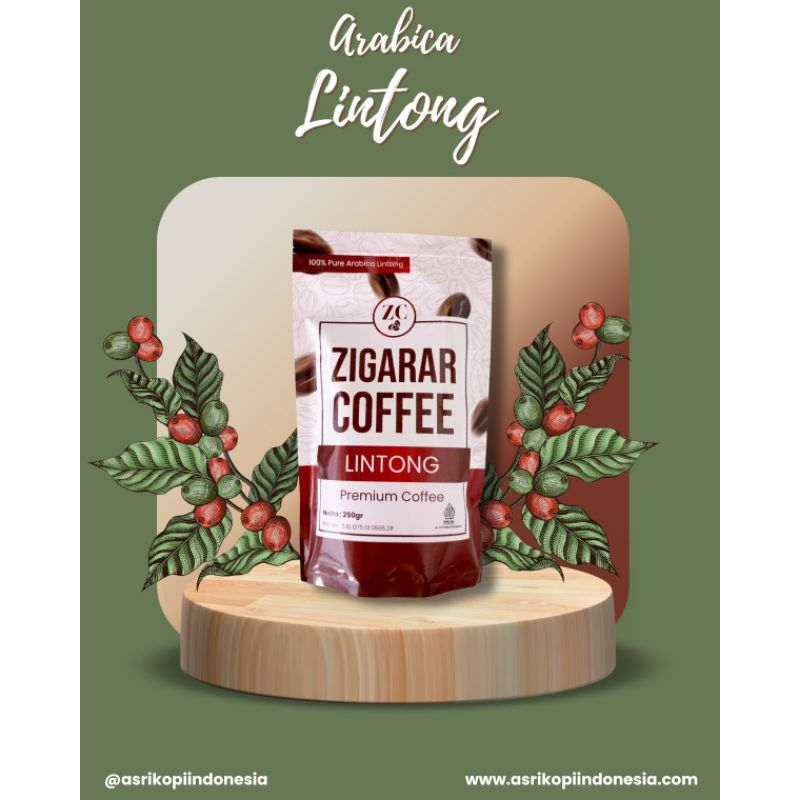 

Kopi Arabica Lintong 250g | Medium Roast | Bubuk Halus Sedang Kasar | Coklat, Rempah, Herbal