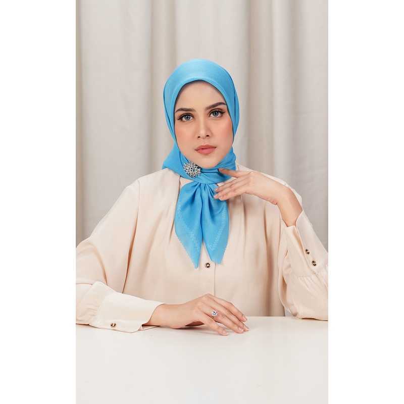 Buttonscarves - Today's Scarf - Aquarius / Hijab Polos Segi Empat