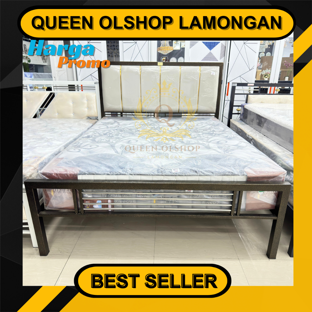 Dipan Ranjang Besi Cleopatra New Sakura 160 180x200 / Siantano