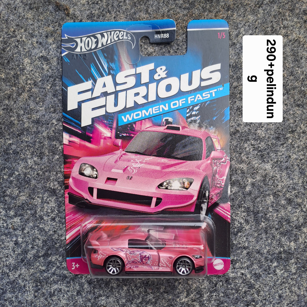 Hot Wheels Honda S2000 Suki FnF plus Pelindung mika