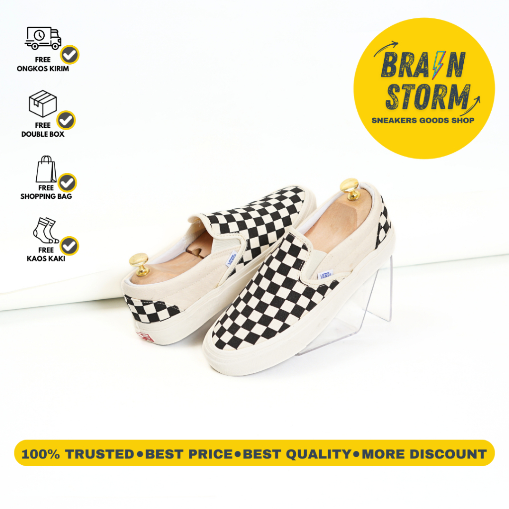 Brainstorm Goods Shop - Sneakers Slip On Checkerboard Vault OG 100% BNIB