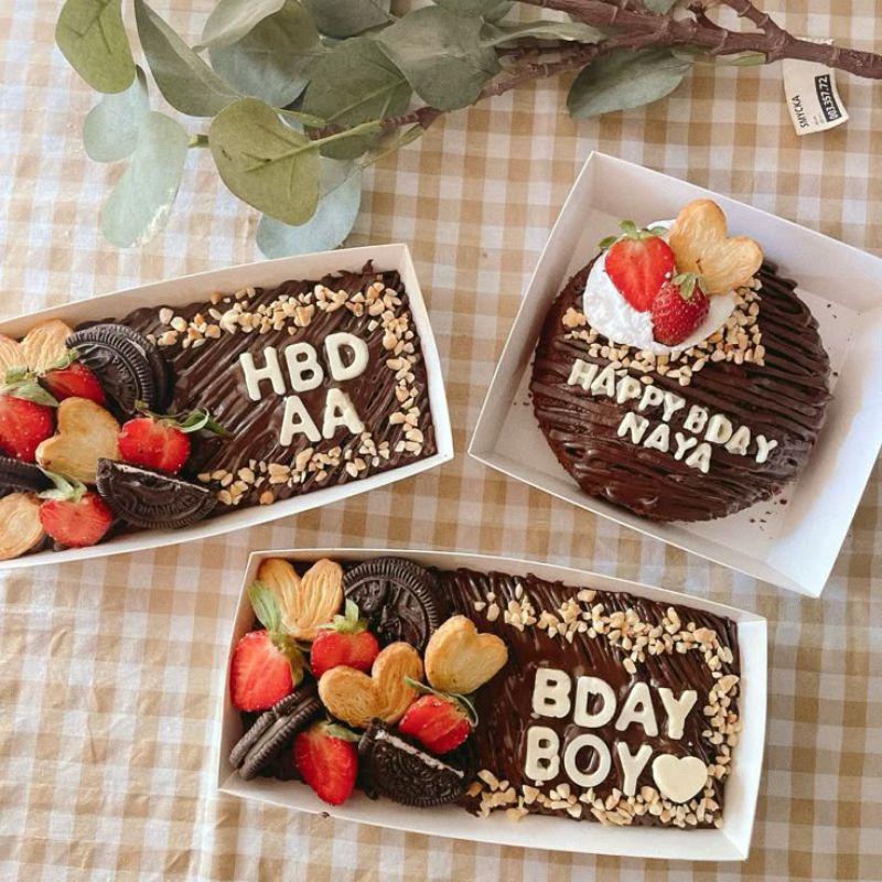 

Brownies ulang tahun