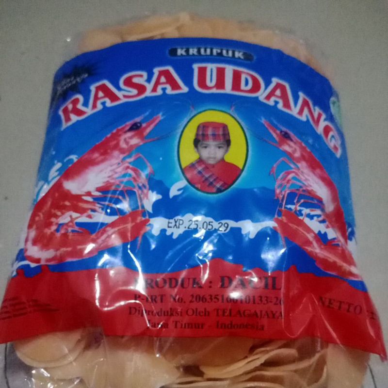 

Krupuk rasa Udang merk Dacil 500 gram