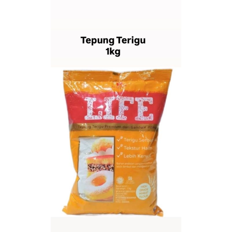 

Tepung Terigu Premium Merek Life Mayora kemasan 1kg