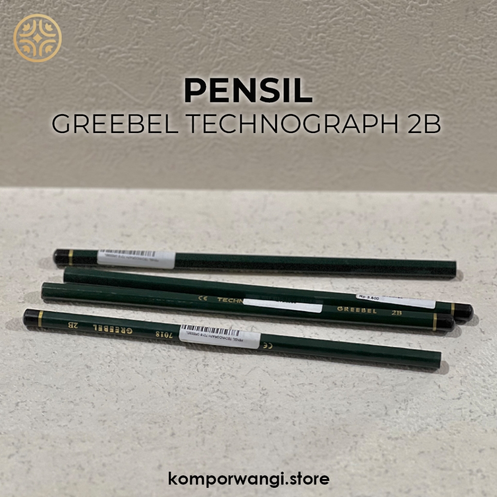 

Greebel Technograph Pensil Kayu 2B / Pensil Tulis / Pensil Grafit / Pencil Graphite 2B