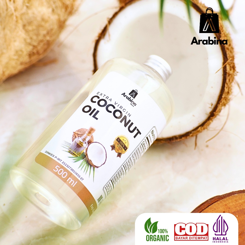 

RB22 Arabina Minyak Kelapa 100% Murni Extra Virgin Coconut Oil Cold Pressed VCO Asli Murni