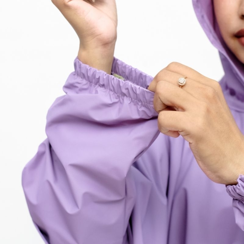 Jas Hujan Ponco Lengan Jumbo Mantel Hujan Ponco Anti Rembes Pvc Elastis