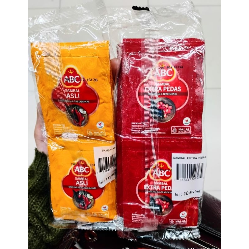 

ABC Sambal Asli/Extra Pedas 10Sachet X 15Gr