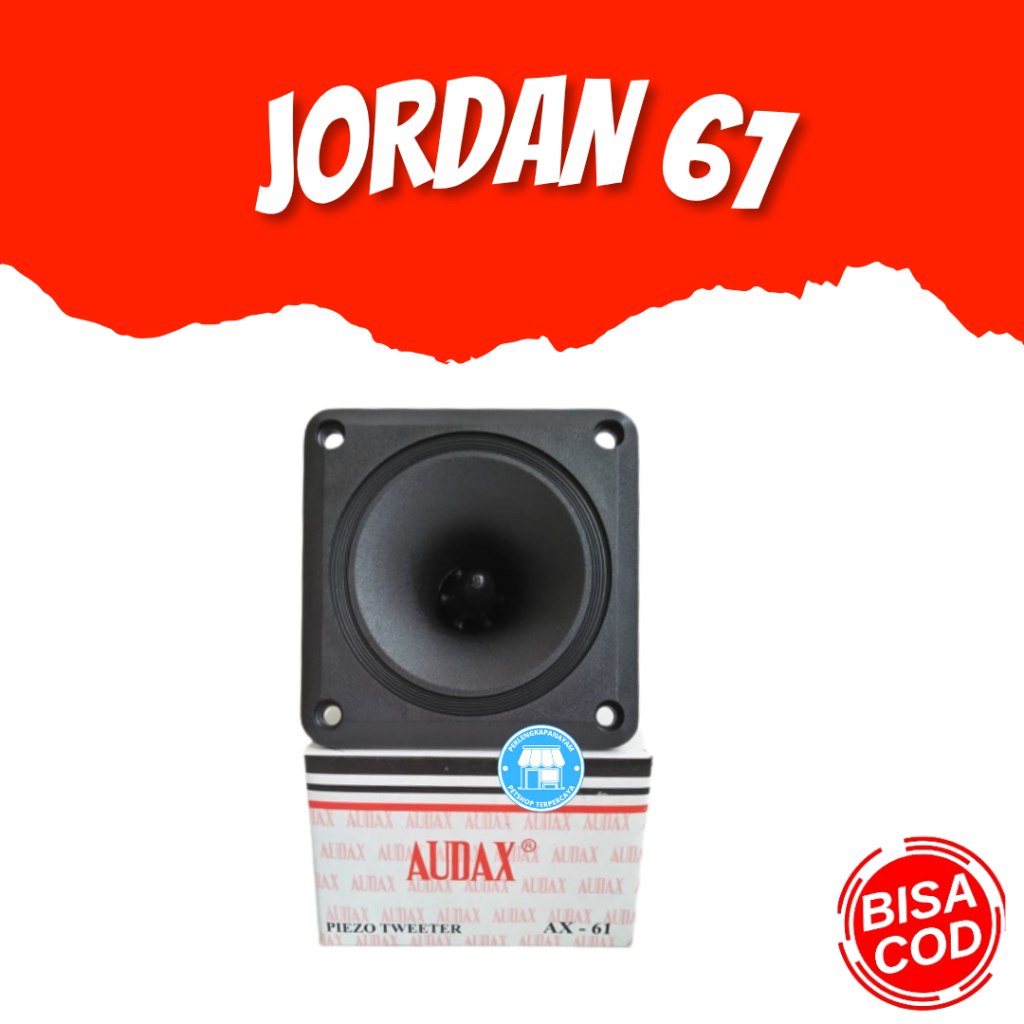 JORDAN 61 Hitam Piezo Super Tweeter Walet Original Speaket Walet