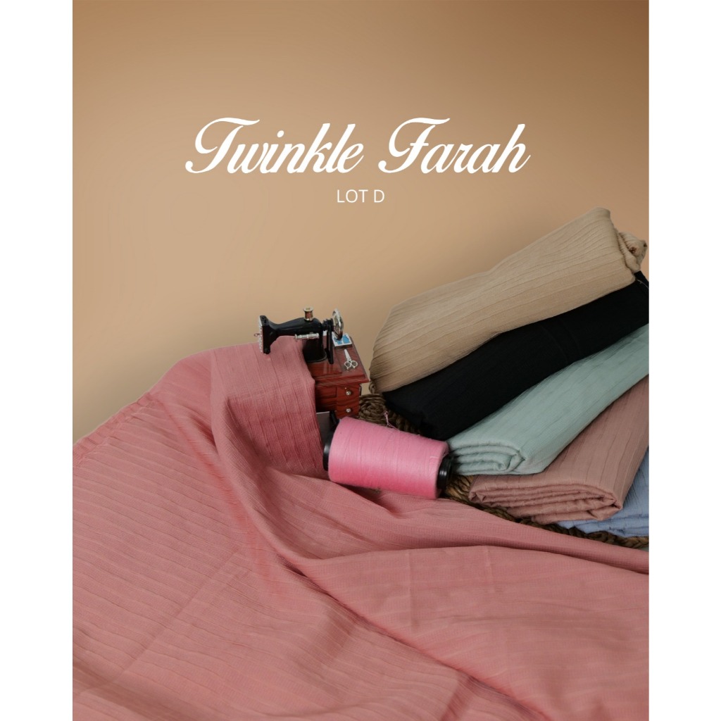 Alitextile 0,5 meter Twinkle farah ( Rinjenna ) Lot D//Harga 1/2 meter//blouse,tunik,dress