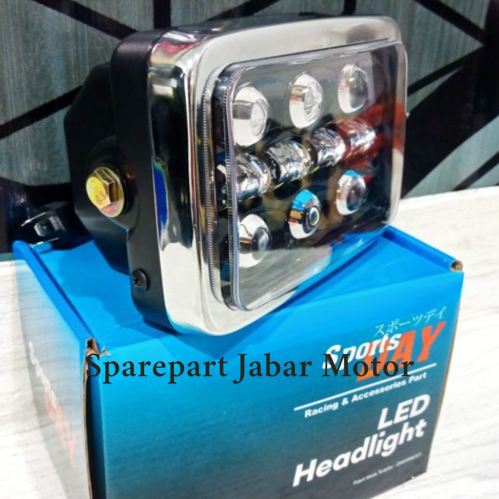 Lampu Daymaker Kotak GL100,RXKING Merk DAY Set Batok