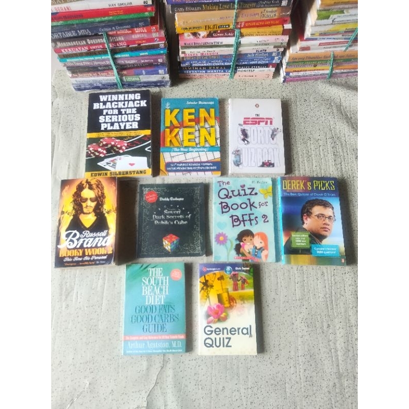 Buku Quiz; WINNING BLACKJACK FIR THE SERIUOS PLAYER, SEVEN DARK SECRET OF RUBIK'S CUBE, KENKEN THE N