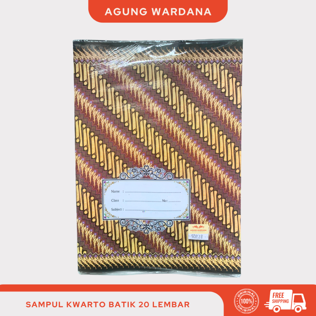 

SAMPUL KWARTO BATIK ISI 20 LEMBAR