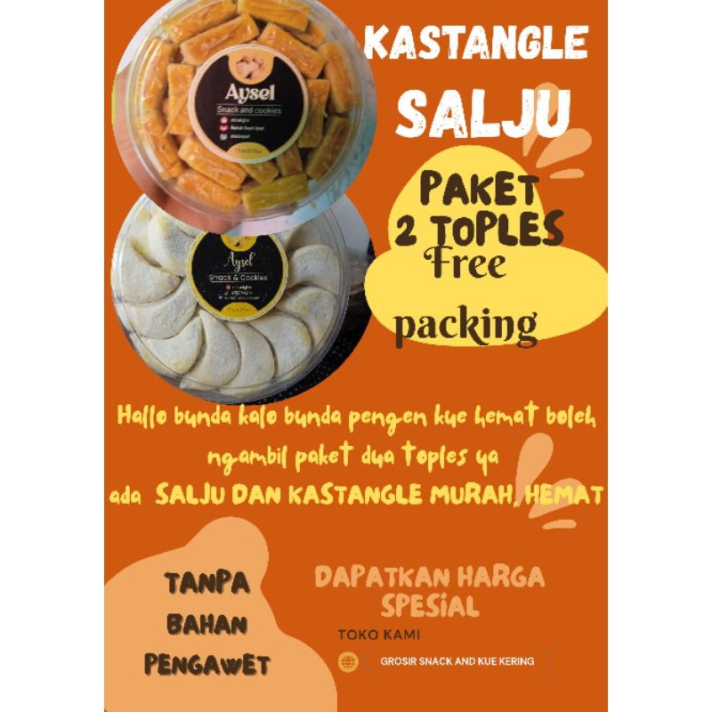 

paket hemat 2 toples Keju dan salju lebaran kue kering