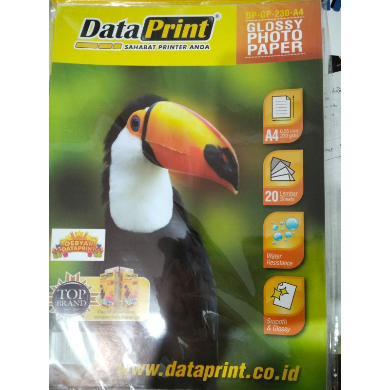 

Kertas Foto A4 Data Print Glossy Photo Paper 230GSM