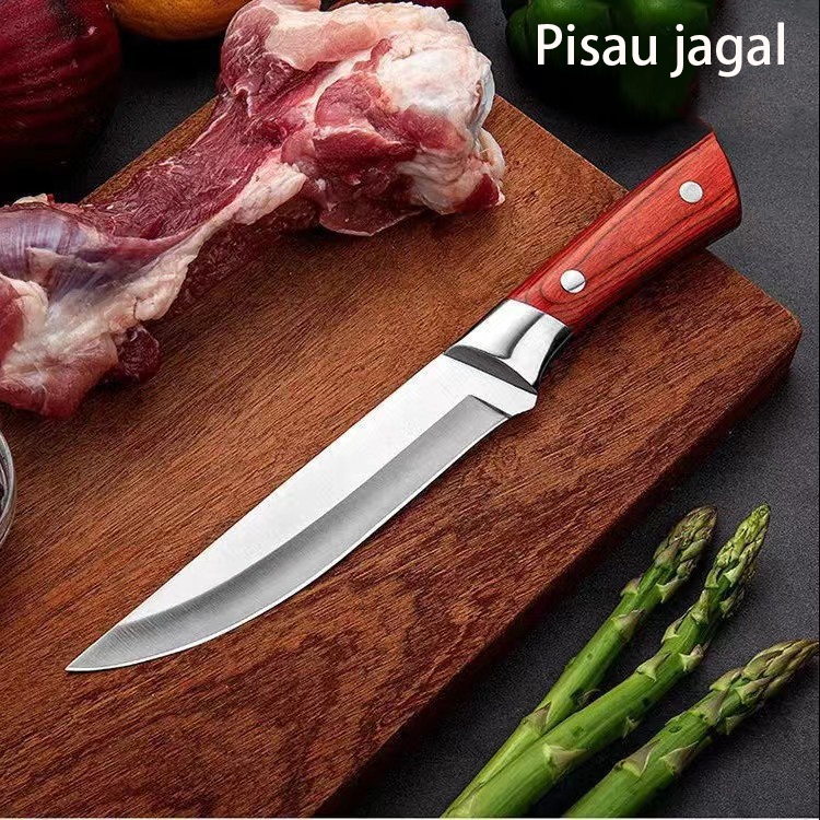 PISAU DAGING JAPAN + SARUNG PISAU DAPUR PISAU PANJANG SUPER TAJAM / Pisau Daging Super Tajam