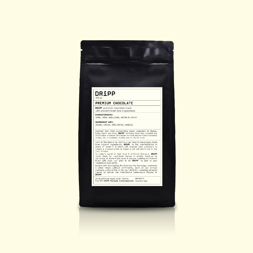 DRiPP Powder Premium Chocolate Perasa Minuman Berbentuk Bubuk Coklat Untuk HORECA