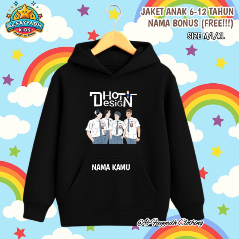 JAKET SWEATER HOODIE ANAK LAKI LAKI USIA 6 -12 TAHUN DHOT DESIGN - FASHION ANAK COWOK KEREN TERBARU
