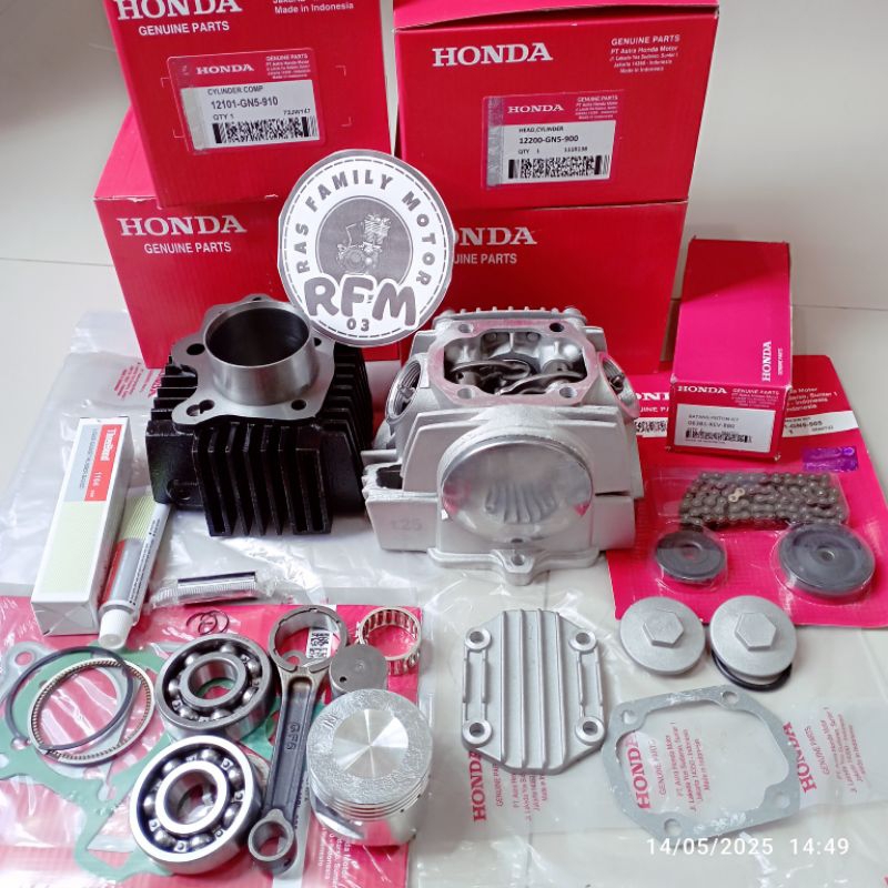 Paketan Komplite Blok Seher Plus Blok Head GN5 Honda Grand Astrea Supra Lama Supra X 100 Win 100 Tin