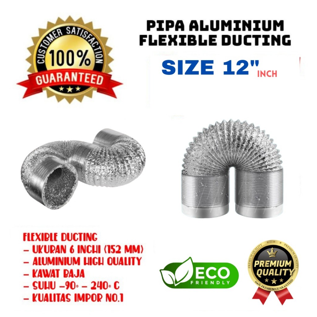 Selang Flexible Ducting/flexible pembuangan 12 Inchi
