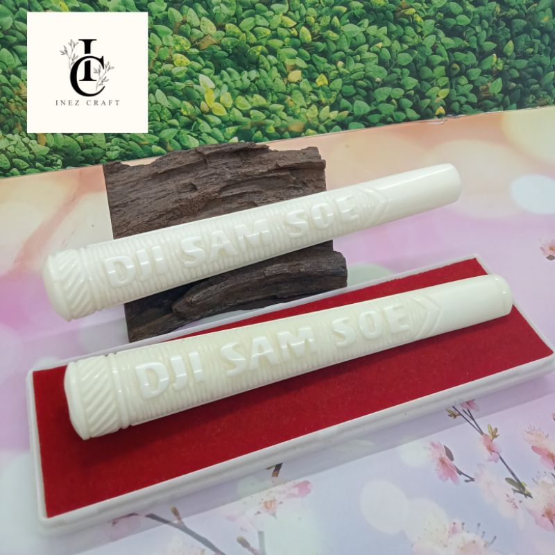 Once pipa padutan tulang sapi bulat jumbo Ukir Djisamsoe J2