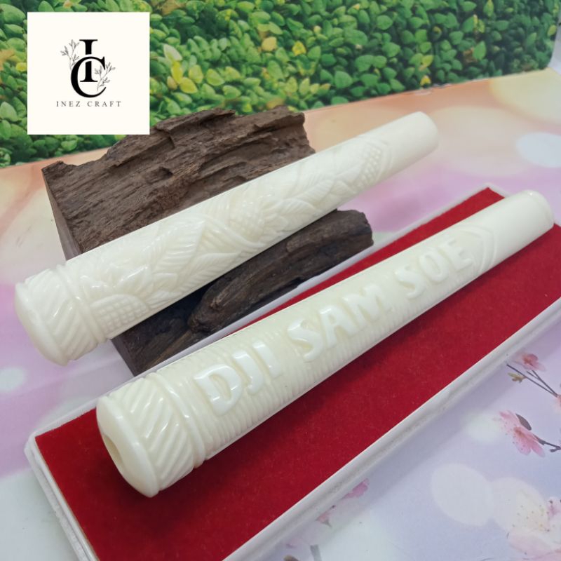 Once pipa padutan tulang sapi bulat jumbo Ukir Djisamsoe J2