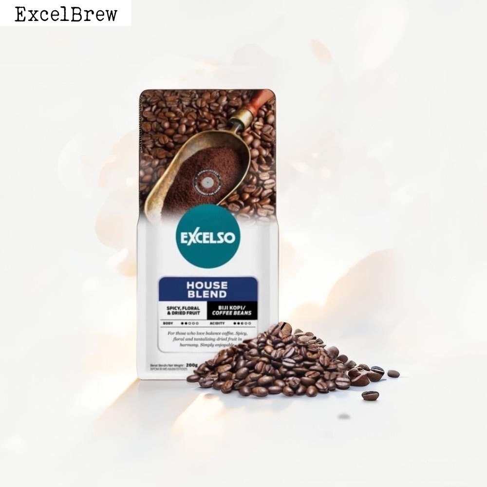 

Excelso Kopi House Blend Biji/Bean 200Gr